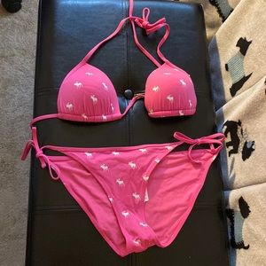 Abercrombie and Fitch Moose Print Bikini Set